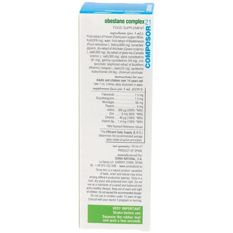 Composor 21 obestane complex xxi 50ml. | Farmacia Barata Composor 21 obestane complex xxi 50ml. | Farmacia Barata
