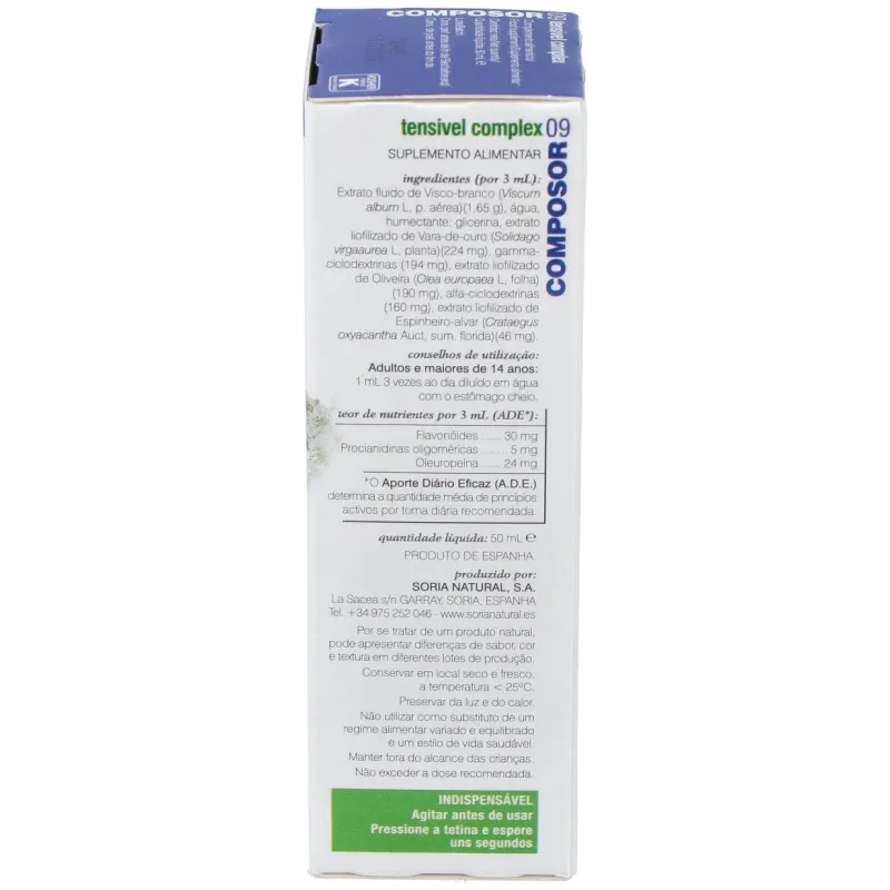 Soria natural composor 09 - tensivel complex 50ml | Farmacia Barata Soria natural composor 09 - tensivel complex 50ml | Farmacia Barata