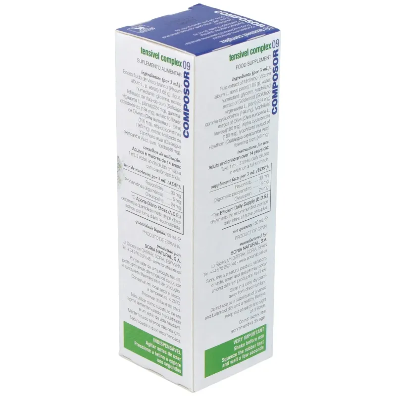 Soria natural composor 09 - tensivel complex 50ml | Farmacia Barata Soria natural composor 09 - tensivel complex 50ml | Farmacia Barata