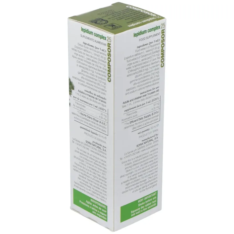 Soria natural composor 25 - lepidium complex 50ml | Farmacia Barata Soria natural composor 25 - lepidium complex 50ml | Farmacia Barata