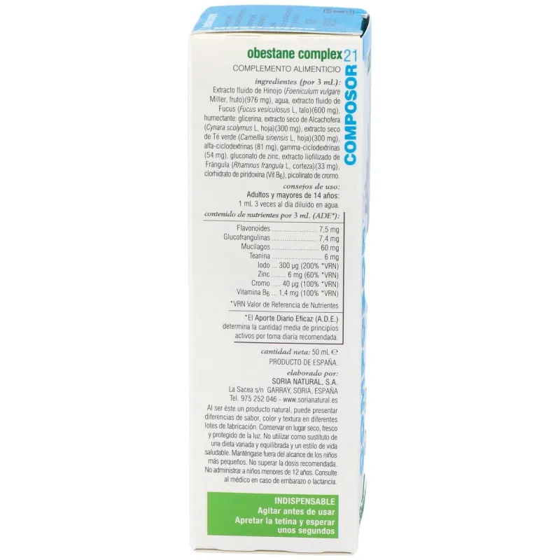 Composor 21 obestane complex xxi 50ml. | Farmacia Barata Composor 21 obestane complex xxi 50ml. | Farmacia Barata