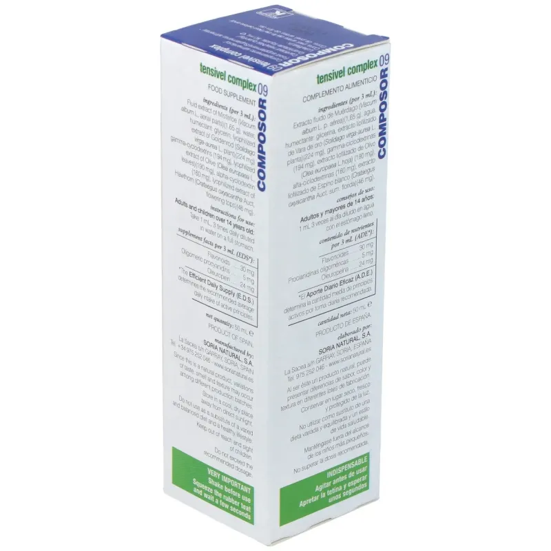 Soria natural composor 09 - tensivel complex 50ml | Farmacia Barata Soria natural composor 09 - tensivel complex 50ml | Farmacia Barata