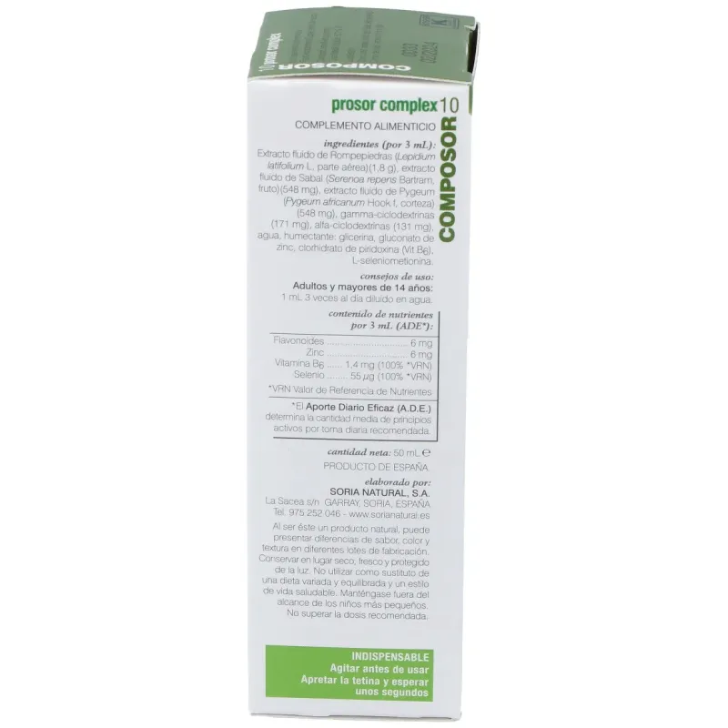Composor 10 prosor complex xxi 50ml. | Farmacia Barata