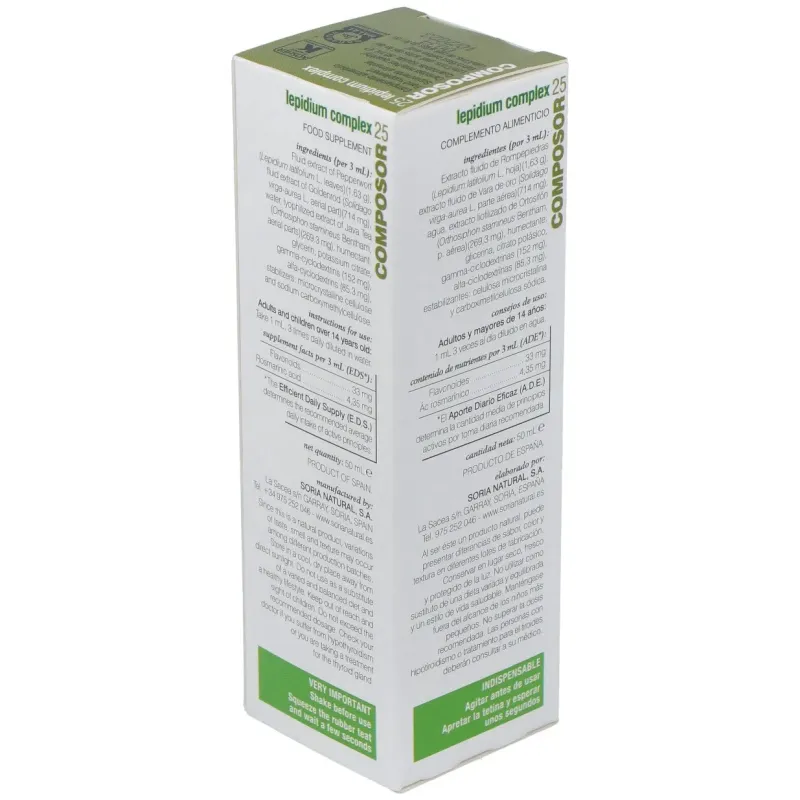 Soria natural composor 25 - lepidium complex 50ml | Farmacia Barata Soria natural composor 25 - lepidium complex 50ml | Farmacia Barata