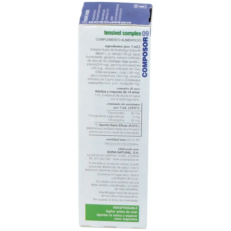Soria natural composor 09 - tensivel complex 50ml | Farmacia Barata Soria natural composor 09 - tensivel complex 50ml | Farmacia Barata