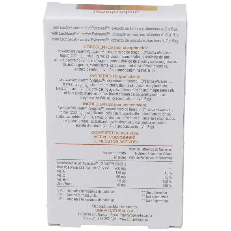 Soria natural probicobacter 21comp | Farmacia Barata Soria natural probicobacter 21comp | Farmacia Barata