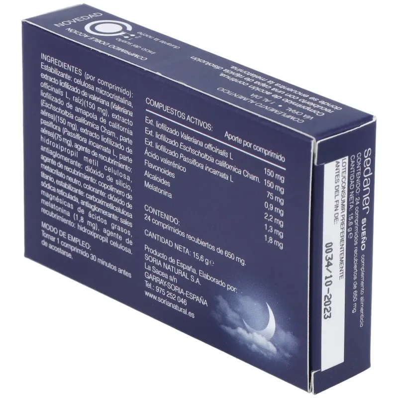 Soria natural sedaner sueño 24comp | Farmacia Barata Soria natural sedaner sueño 24comp | Farmacia Barata