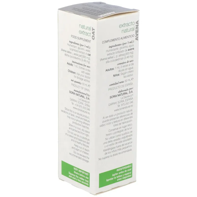 Soria natural ext. avena glicerinado xxl 50ml | Farmacia Barata