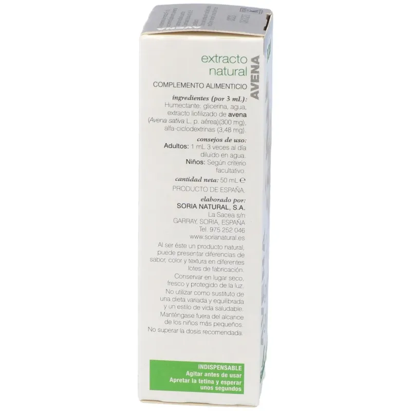 Soria natural ext. avena glicerinado xxl 50ml | Farmacia Barata