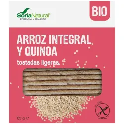 Soria natural tostadas ligeras arroz integral y quinoa 25uds