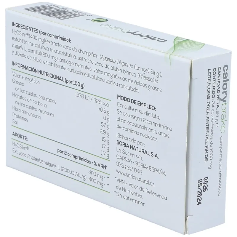 Soria natural calory brake 24comp | Farmacia Barata Soria natural calory brake 24comp | Farmacia Barata
