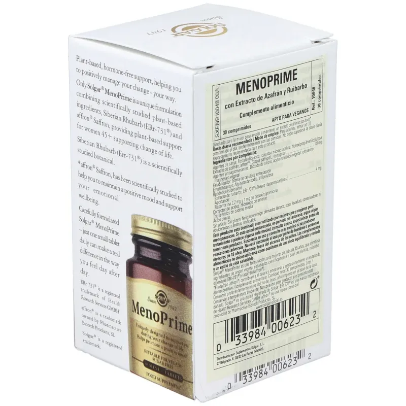 Solgar menoprime 30comp | Farmacia Barata