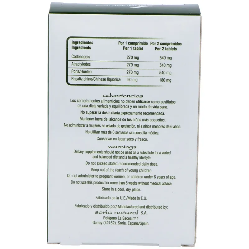 Soria natural chinasor 21 sijun zi wan 30comp | Farmacia Barata
