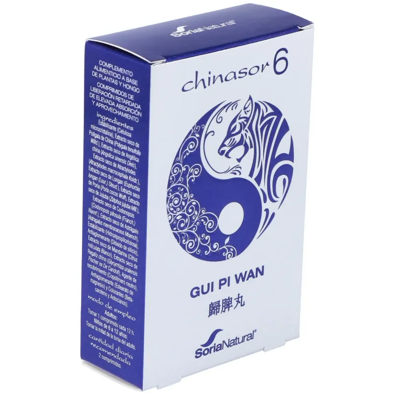 Soria natural chinasor 6 gui pi wan 30comp | Farmacia Barata