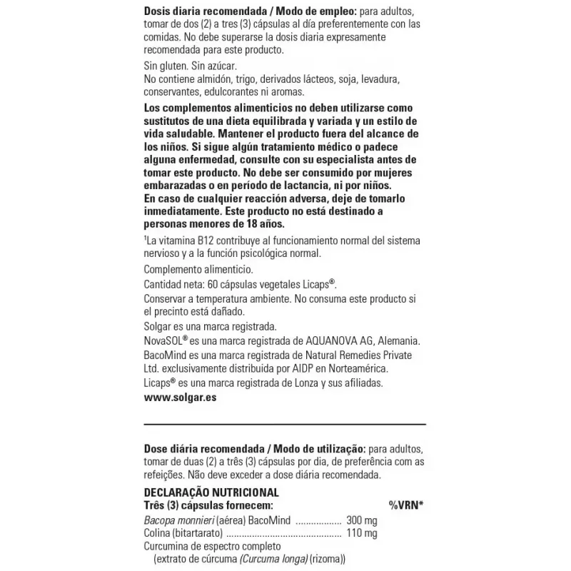 Solgar brain works 60compr | Farmacia Barata