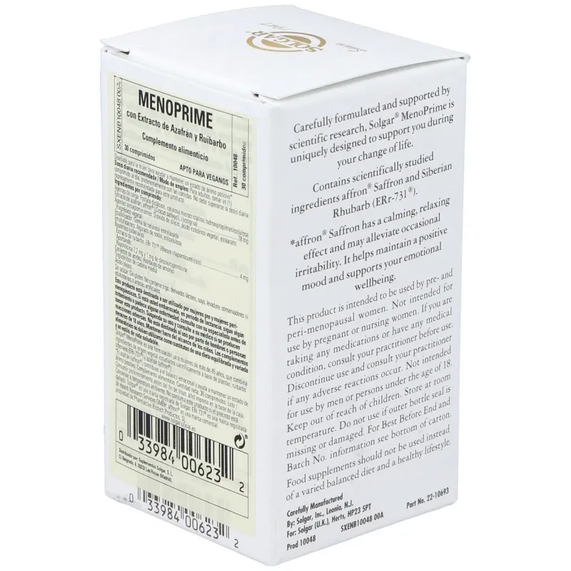 Solgar menoprime 30comp | Farmacia Barata
