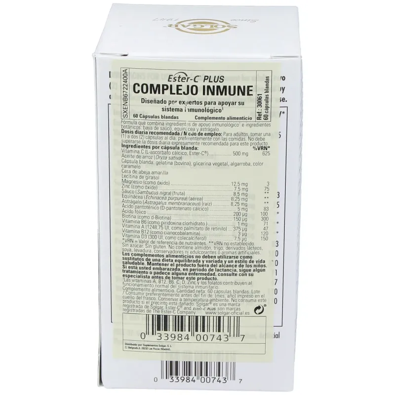 Solgar ester-c immune complex 60caps | Farmacia Barata Solgar ester-c immune complex 60caps | Farmacia Barata