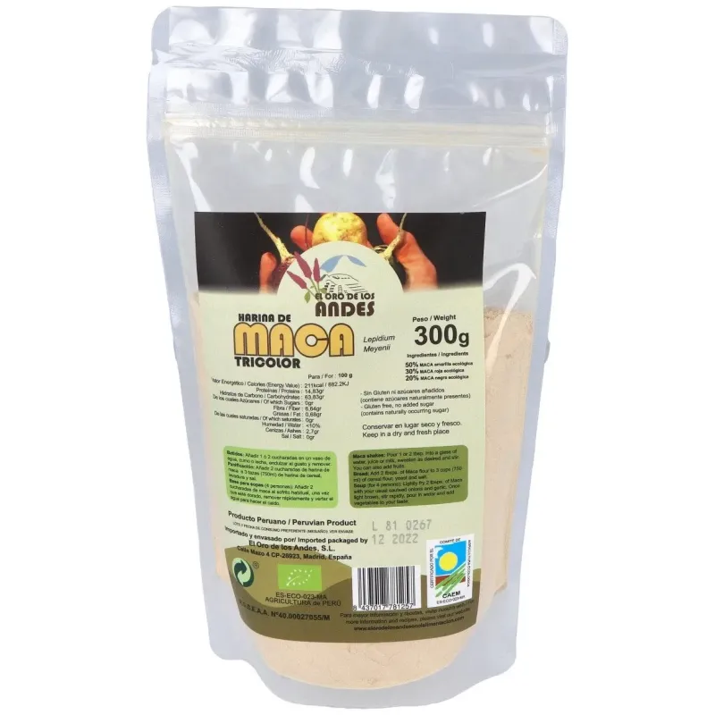 Maca tricolor superalimentos 300gr. eco | Farmacia Barata