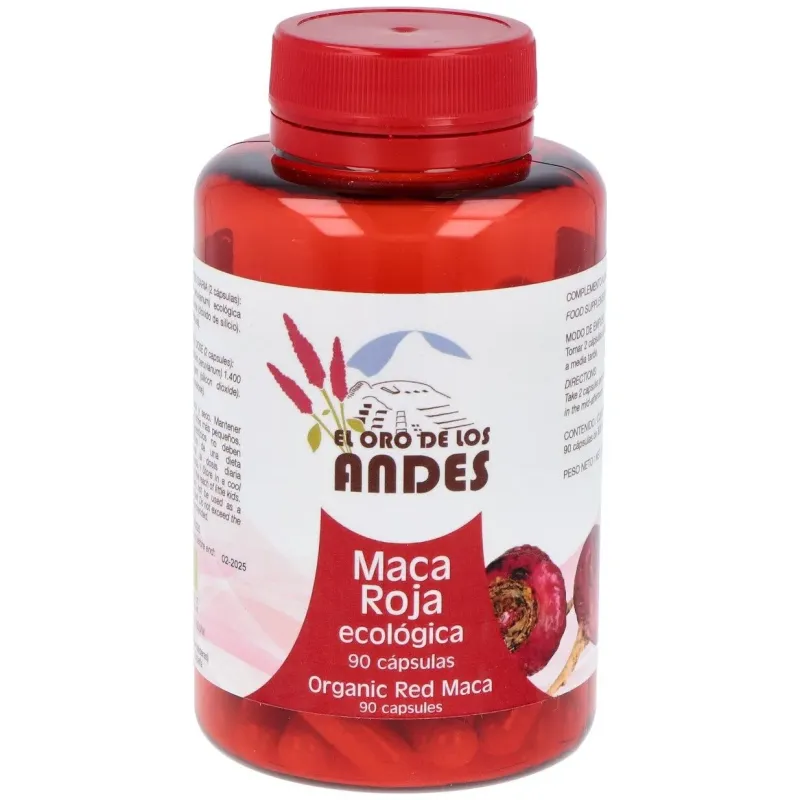 El oro de los andes maca roja 700 mg 90 cápsulas | Farmacia Barata