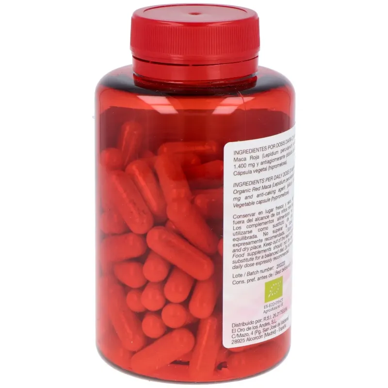 El oro de los andes maca roja 700 mg 90 cápsulas | Farmacia Barata