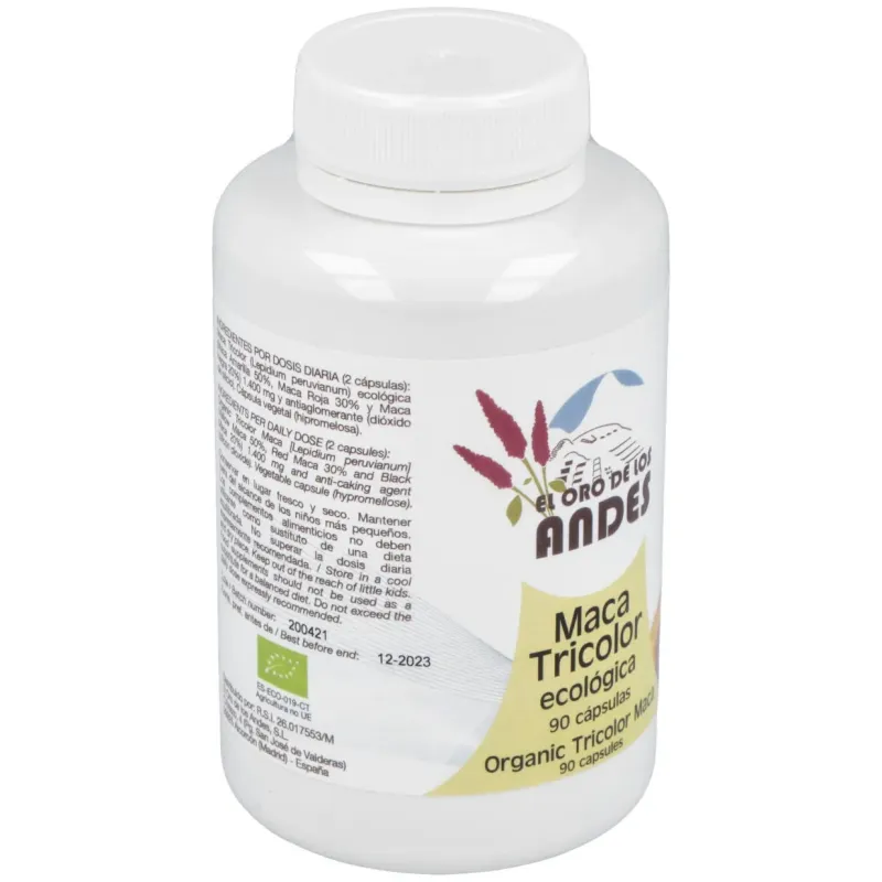 El oro de los andes maca tricolor 700 mg 90 caps bio | Farmacia Barata