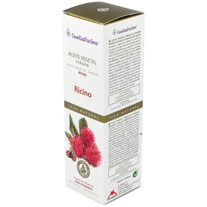 Esential aroms aceite vegetal de ricino 100ml | Farmacia Barata