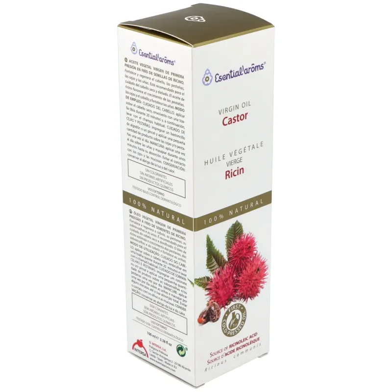 Esential aroms aceite vegetal de ricino 100ml | Farmacia Barata