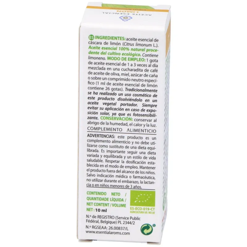 Esential aroms esencia limon bio 10ml | Farmacia Barata Esential aroms esencia limon bio 10ml | Farmacia Barata