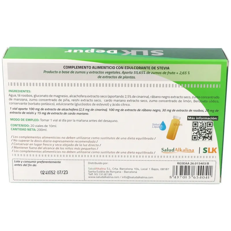 Slk depur 20viales | Farmacia Barata