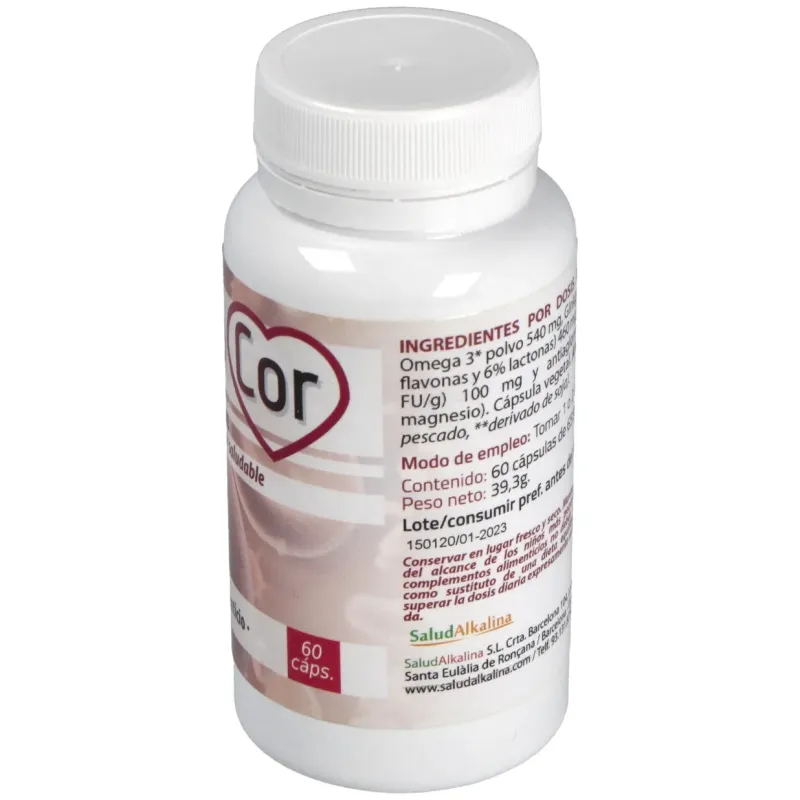 Saludalkalina nattocor 60caps | Farmacia Barata