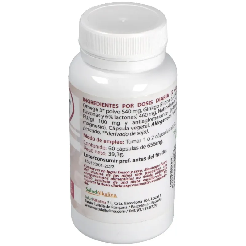 Saludalkalina nattocor 60caps | Farmacia Barata