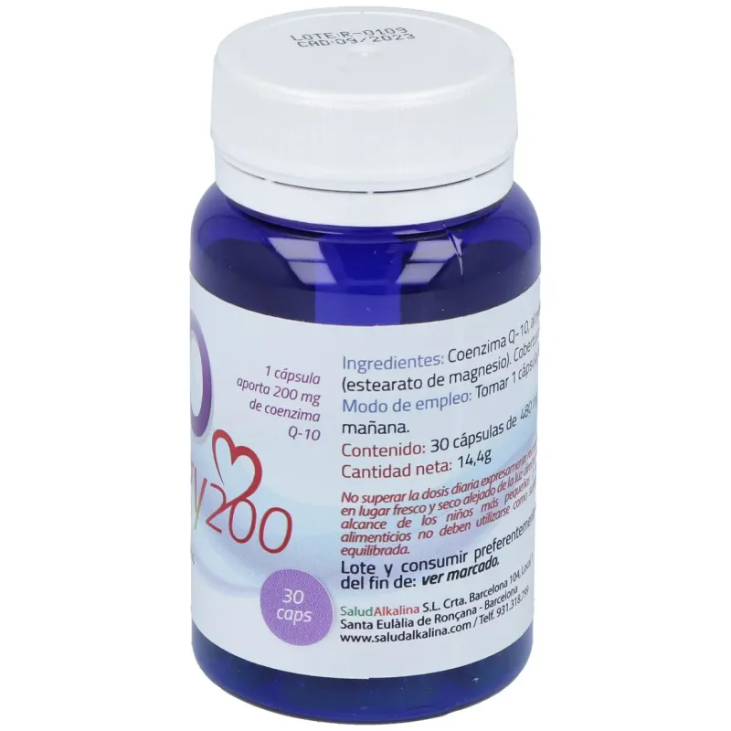 Saludalkalina q10 energy 200 30caps | Farmacia Barata