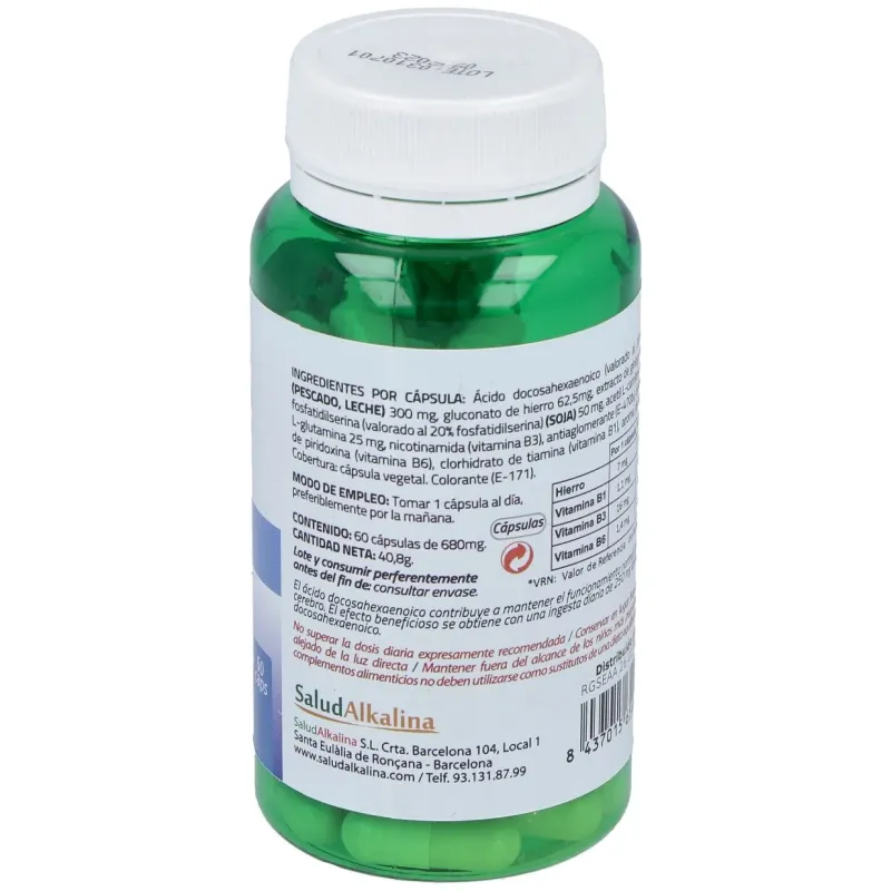 Saludalkalina multi memory 60caps | Farmacia Barata