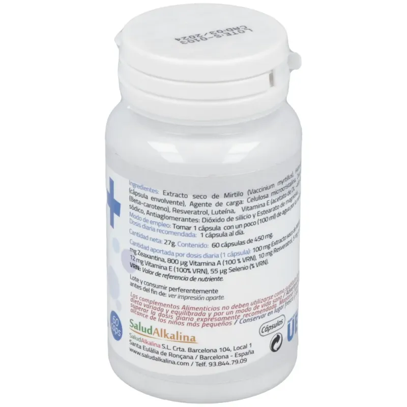 Saludalkalina vision+ 60caps | Farmacia Barata