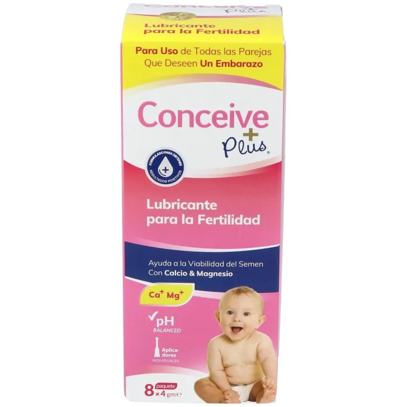 Lubricante conceive plus 8 aplicadores unidosi | Farmacia Barata