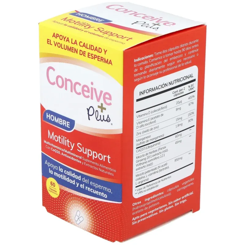 Conceive plus hombre motilidad 60cap. | Farmacia Barata