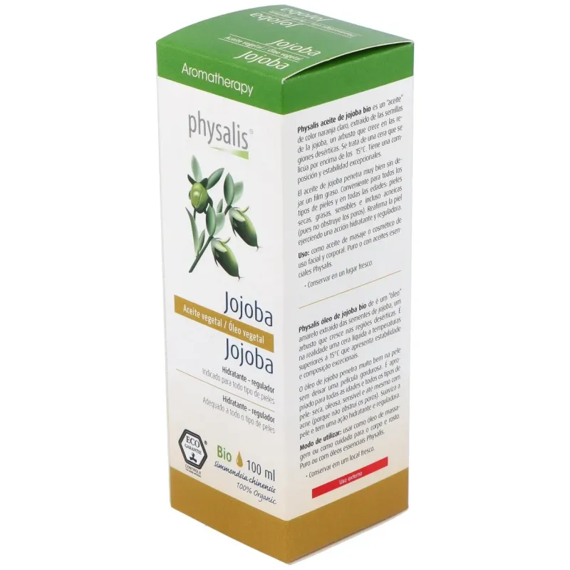 Physalis aceite vegetal de jojoba bio 100ml | Farmacia Barata