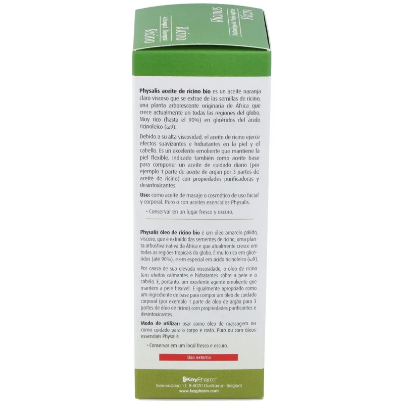 Physalis aceite de ricino 100 ml | Farmacia Barata