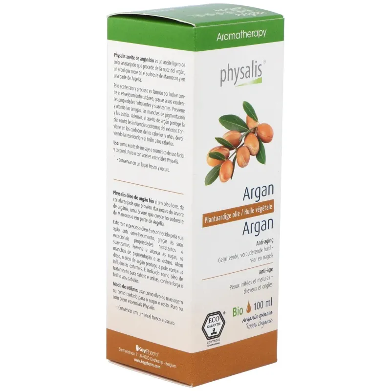 Physalis aceite vegetal de argán bio 100ml | Farmacia Barata