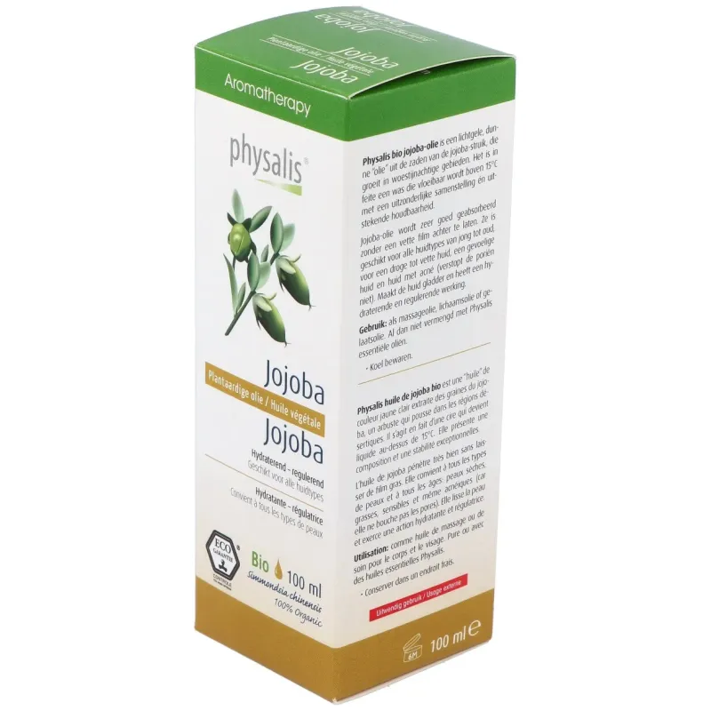 Physalis aceite vegetal de jojoba bio 100ml | Farmacia Barata