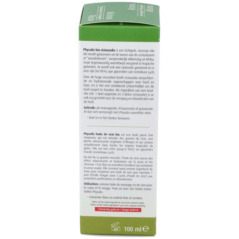 Physalis aceite de ricino 100 ml | Farmacia Barata
