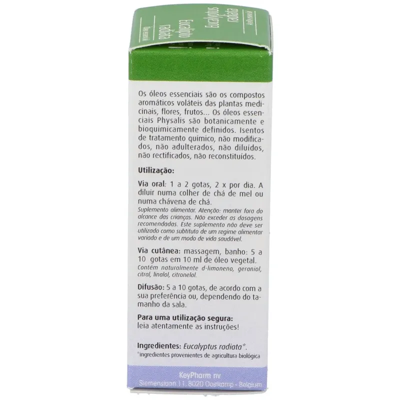 Physalis aceite esencial de eucalipto radiata bio 10ml | Farmacia Barata