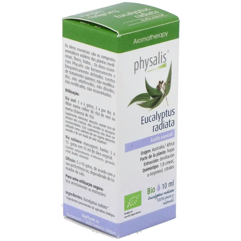 Physalis aceite esencial de eucalipto radiata bio 10ml | Farmacia Barata
