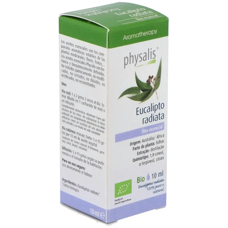 Physalis aceite esencial de eucalipto radiata bio 10ml | Farmacia Barata