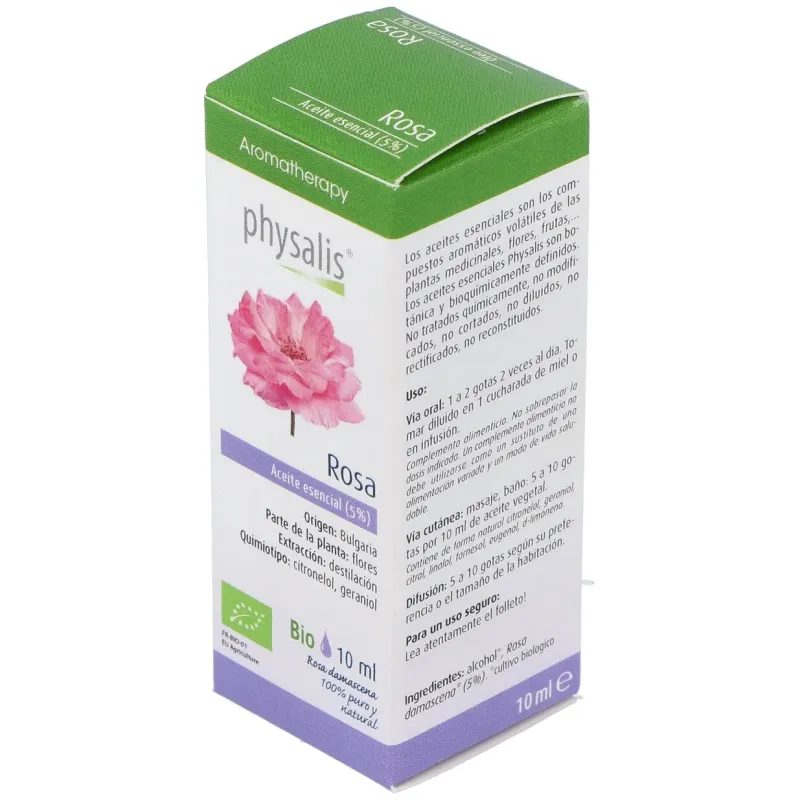 Physalis aceite esencial de rosa bio 5% 10 ml | Farmacia Barata