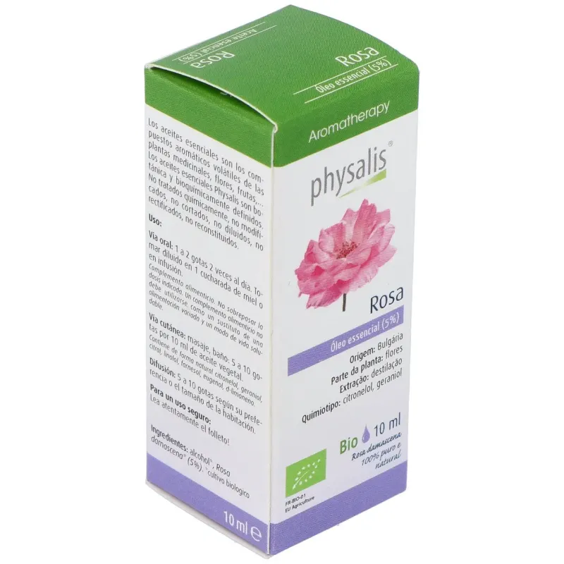 Physalis aceite esencial de rosa bio 5% 10 ml | Farmacia Barata