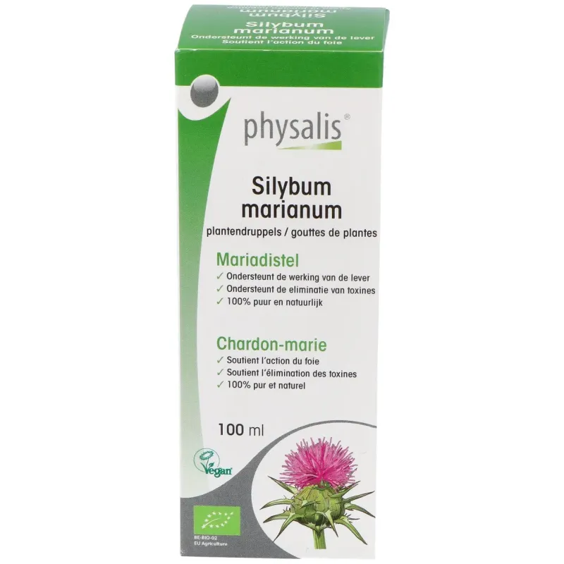 Physalis gotas de plantas silybum marianum bio 100ml | Farmacia Barata