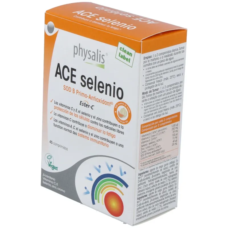Physalis ace selenio 45comp | Farmacia Barata