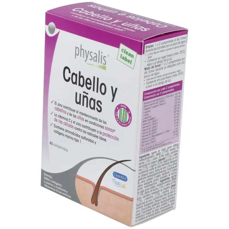 Physalis cabello y uñas 45comp | Farmacia Barata Physalis cabello y uñas 45comp | Farmacia Barata