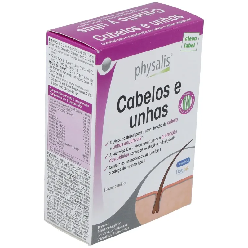 Physalis cabello y uñas 45comp | Farmacia Barata Physalis cabello y uñas 45comp | Farmacia Barata